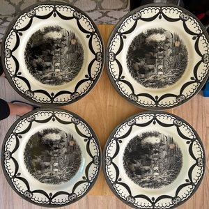 Royal stafford Halloween witch dinner plates